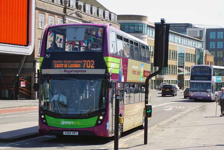 Reading Buses Alexander Dennis Enviro400MMC 757 Regal Express & First Dennis Trident East Lancs 32763